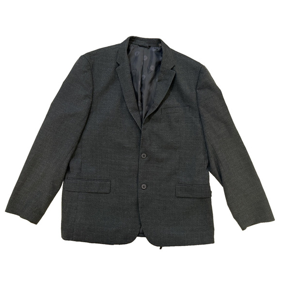 Vince Camuto Blazer Mens 46R Gray Slim Fit Two Button Sport Coat Jacket Modern - Picture 1 of 9